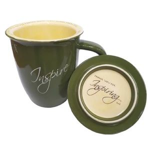 Inspirational Coffee Mug and CoasterLid set